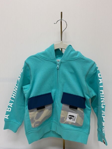 BAPE KIDS(ベイプキッズ) / パーカー/90cm/コットン/IDG/001zpi303007k 