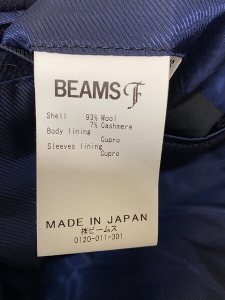 BEAMS F(ビームスエフ) / 紺ブレ/金ボタン/カシミヤ混/テーラード 