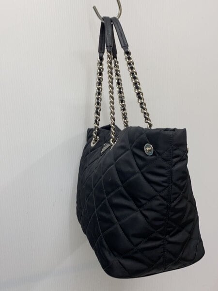PRADA / TESSUTO IMPUNTU/トートバッグ/BLK/無地/1BG740/ショルダー欠品 PRADA(プラダ) / TESSUTO IMPUNTU/トートバッグ/BLK/無地/1BG740