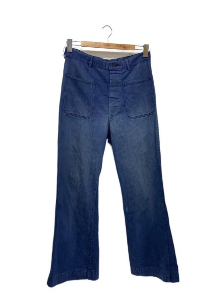 レア】US NAVY 50s 60s セーラーデニムパンツ 巻きパンツ レアUS