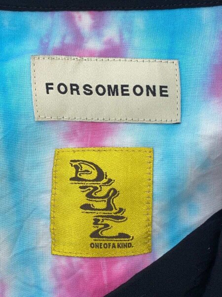 FORSOMEONE / 半袖シャツ/48/レーヨン/BLU/78000198 FORSOMEONE(フォーサムワン) / 半袖シャツ/48/レーヨン/BLU/78000198