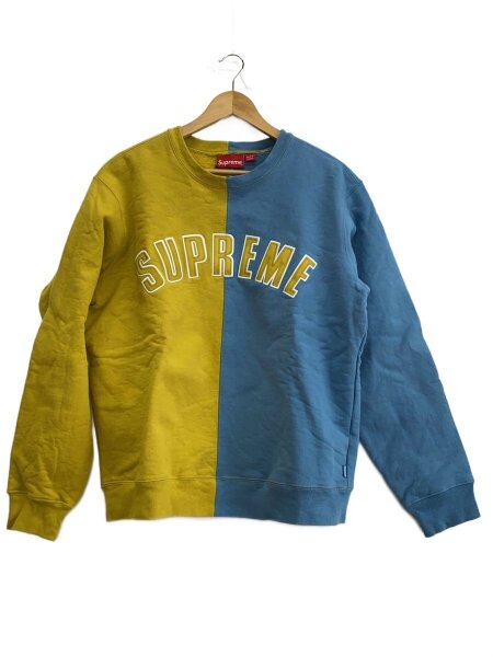 シュプリームSplit Crewneck スプリットクルーネック　M 美中古品 Supreme(シュプリーム) / SUPREME 18AW SPLIT CREWNECK/スウェット/M