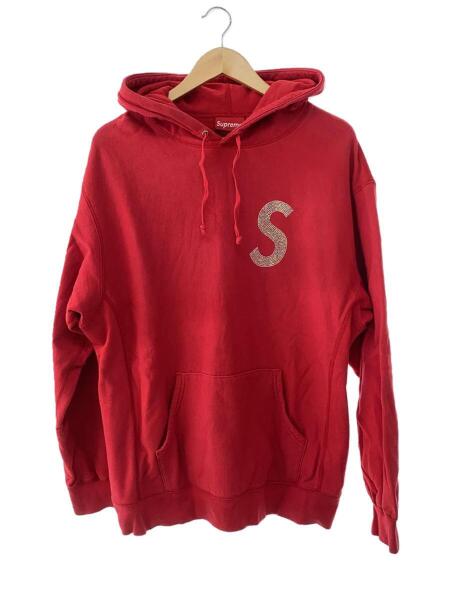 Supreme(シュプリーム) / パーカー/L/コットン/RED/SWAROVSKI S LOGO 