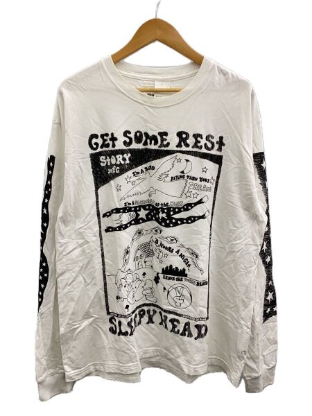 Story mfg.(ストーリーエムエフジー) / 長袖Tシャツ/L/コットン/WHT 
