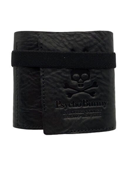Psycho Bunny サイコバニー 3つ折り財布 レザー BLK メンズ 中古品の販売・通販なら