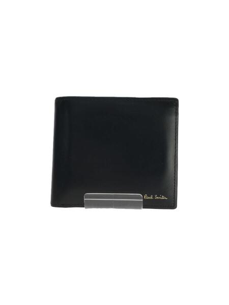 Paul Smith(ポールスミス) / 2つ折り財布/レザー/ブラック/無地/メンズ 
