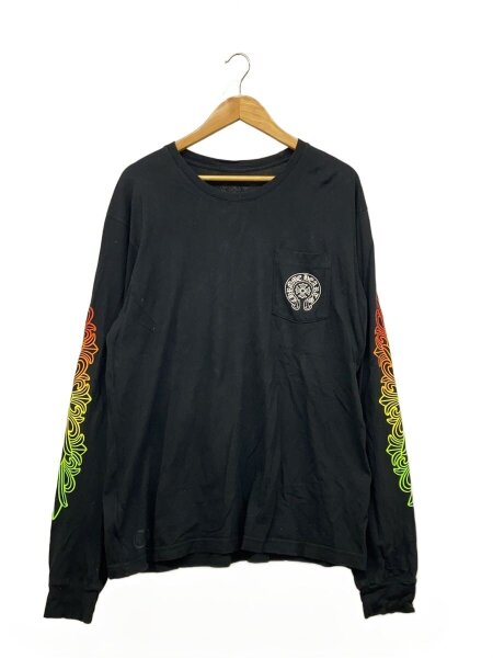 CHROME HEARTS(クロムハーツ) / 長袖Tシャツ/XL/コットン/BLK/無地 
