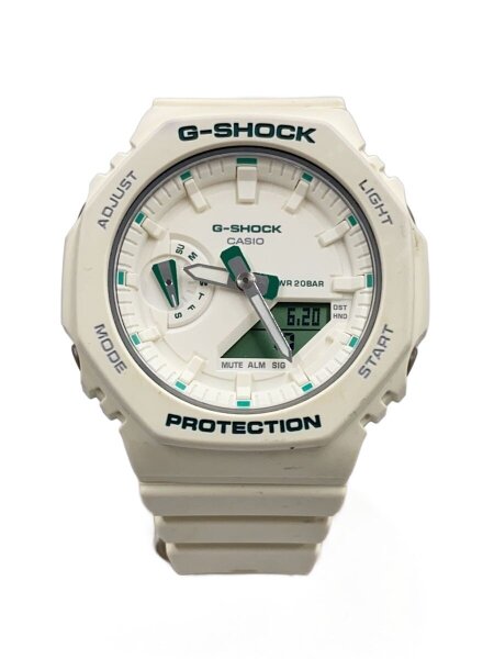 CASIO(カシオ) / クォーツ腕時計_G-SHOCK/デジアナ/ラバー/WHT/WHT 