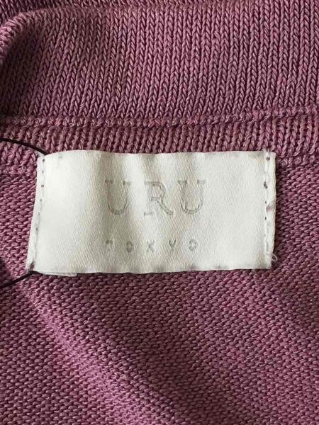URU(ウル) / 17SS/L/S TEE/和紙/オーバーサイズ/サマーニット/パープル 