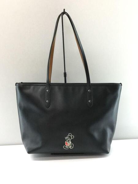 COACH(コーチ) / ミッキー/Disney/56645/トートバッグ/レザー/ブラック 