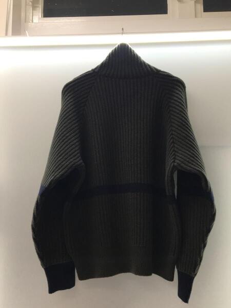 stein(シュタイン) / Thick Wale Rib High Neck LS/S/ウール/KHK/ST 
