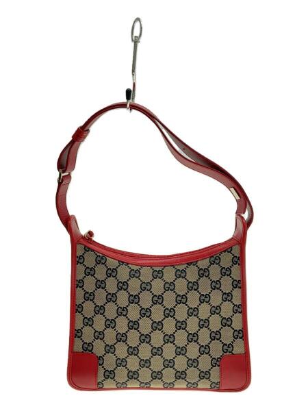 GUCCI(グッチ) / ショルダーバッグ_GGキャンバス/キャンバス/レッド