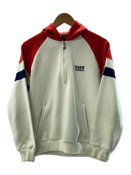 美品XLサイズ相当　adidas デサント期　ハーフジップ　トラックジャケット 2XL美品90s】アディダス刺繍トラックジャケット古着ジャージ
