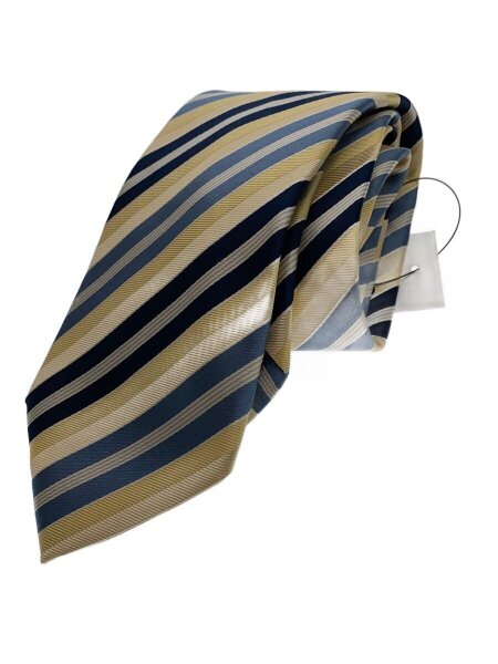 ゼニア　ネクタイ　ストライプ　新品　未使用 Ermenegildo Zegna(エルメネジルドゼニア) / ネクタイ/シルク/YLW