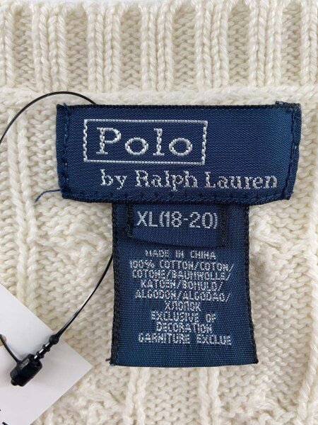 POLO RALPH LAUREN(ポロラルフローレン) / ケーブルニットベスト(薄手 
