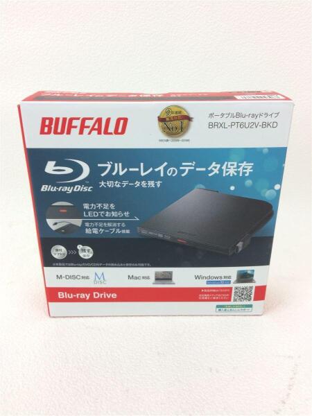 【新春初売】BUFFALO ポータブルBlu-rayドライブ BRXL-PT6U2V-BKC　★Win/Mac両対応★新品未開封 BUFFALO BRXL-PT6U2V-BKD ブルーレイディスクドライブ BUFFALO BDXL