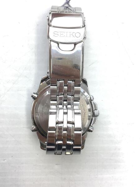 SEIKO(セイコー) / y182-6f00 クォーツ腕時計/アナログ/ステンレス/BLK 