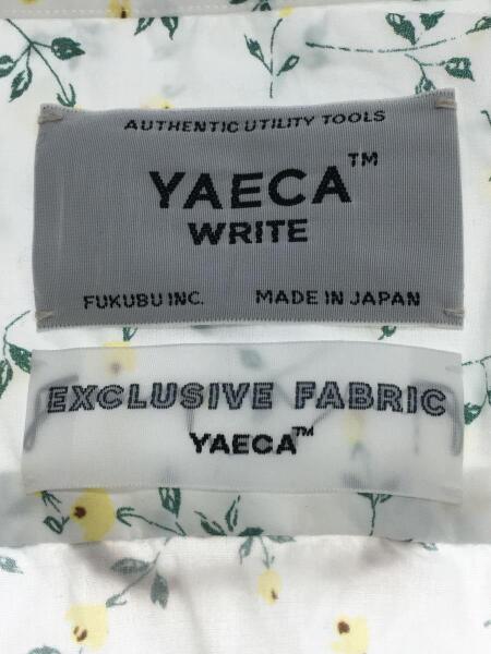 YAECA(ヤエカ) / BUTTON SHIRT/長袖シャツ/M/コットン/WHT/花柄