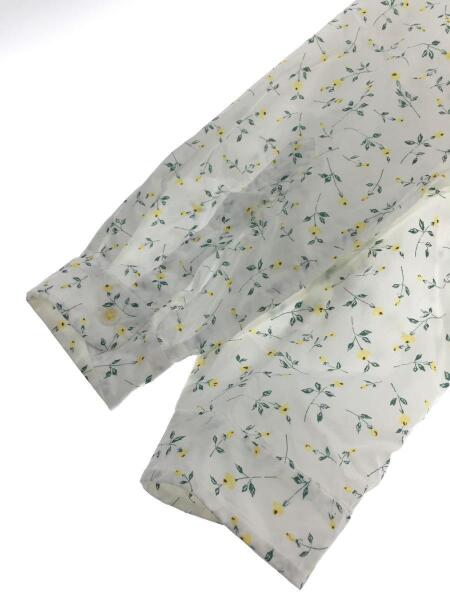 YAECA(ヤエカ) / BUTTON SHIRT/長袖シャツ/M/コットン/WHT/花柄/42151 
