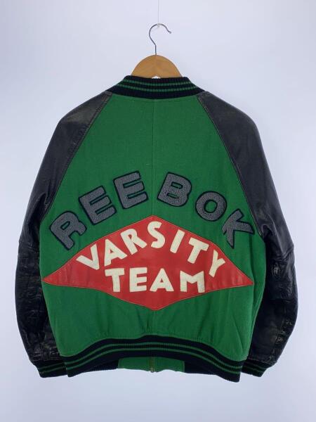 Reebok(リーボック) / 90s/スタジャン/S/レザー袖/ワッペン/ウール/GRN 