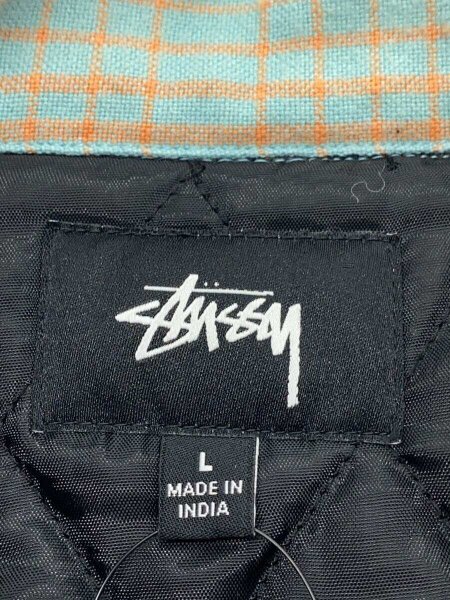 stussy ステューシー ブルゾン L チェック オンブレ シャドーチェック 