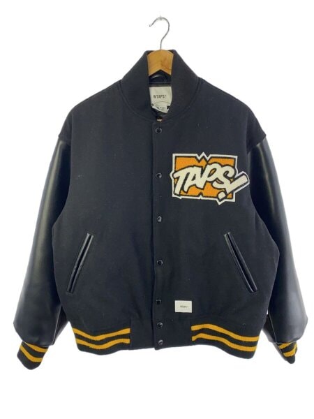 WTAPS(ダブルタップス) / スタジャン/1/ウール/BLK/無地/222BRDT 