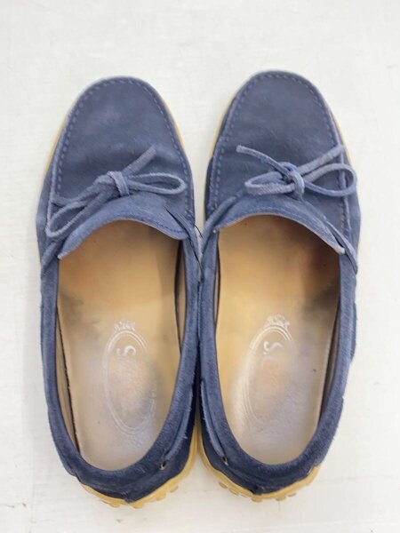 TOD'S(トッズ) / デッキシューズ/UK5/NVY/スウェード/ソール黄ばみ有り