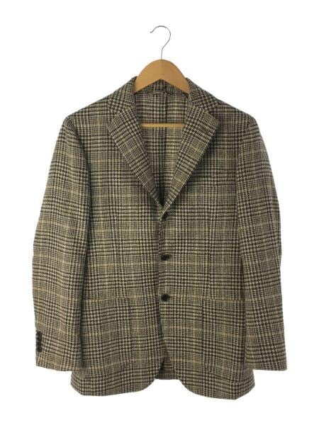 BEAMS F ウールシルク ギンガムチェック ジャケット 46