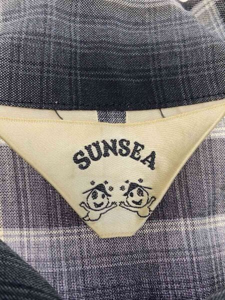 SUNSEA(サンシー) / 19SS/SHADOW CHECK GIGOLO SHIRT/2/レーヨン/BLK