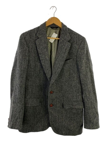 Harris tweed ヘリンボーン ジャケット グレー HARRIS TWEED ハリス