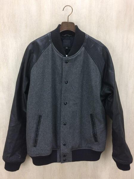 GAP(ギャップ) GAP 袖レザースタジャン ⁄ L⁄スタジャン⁄袖レザー⁄ウール⁄