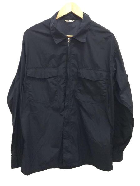 AURALEE(オーラリー) / 長袖シャツ/4/ナイロン/ネイビー/a20ss01nl  