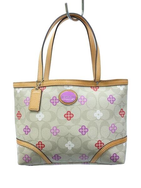 COACH(コーチ) / ハンドバッグ/レザー/BEG/花柄/F48966 | 中古品の販売