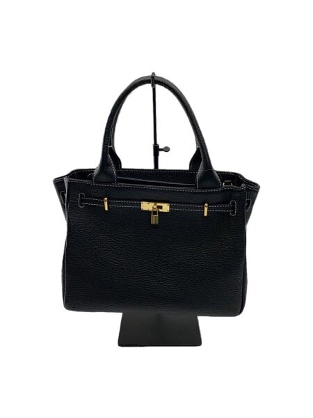 【未使用】傳濱野 デンハマノ ミーティア ハンドバッグ ブラック オールレザー 傳濱野】皇室御用達 日本女性が輝く黄金比デイリーバッグMietia