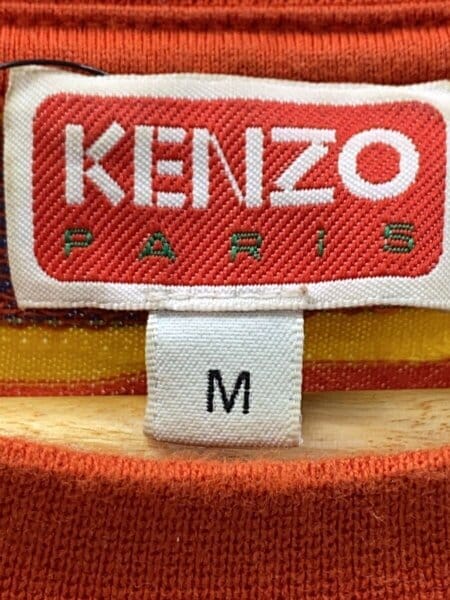 KENZO(ケンゾー) / SURF STRIPE/織柄/長袖Tシャツ/M/コットン/マルチ 