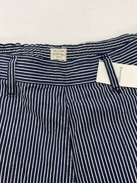 Ordinary Fits / ランチパンツ/ヒッコリー/ボトム/2/コットン/BLU/ストライプ/107-06-225 Ordinary Fits(オーディナリーフィッツ) / ランチパンツ/ヒッコリー