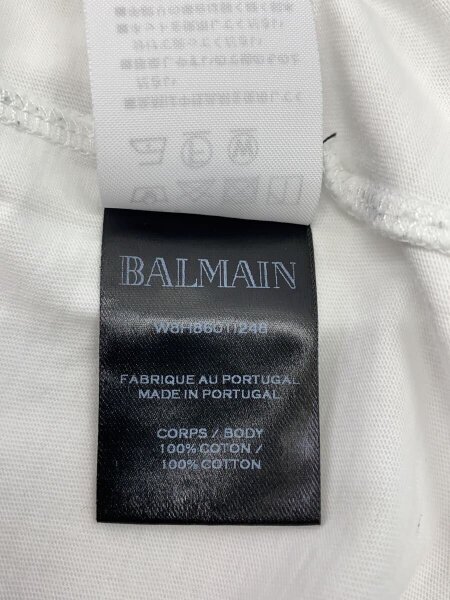 BALMAIN(バルマン) / Tシャツ/S/コットン/WHT/プリント// | 古着の販売