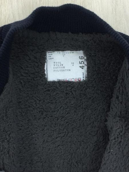 sacai(サカイ) / ツイード/ボアベスト/2/ウール/NVY/13AW/ボア部分使用 