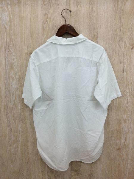 comoli 半袖スキッパーシャツ ホワイト 2 コモリ COMOLI コモリ スキッパー 半袖 シャツ (2)