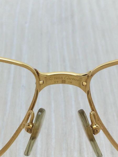 Cartier(カルティエ) / ビンテージ/メガネ/GLD/ゴールドフレーム/140 