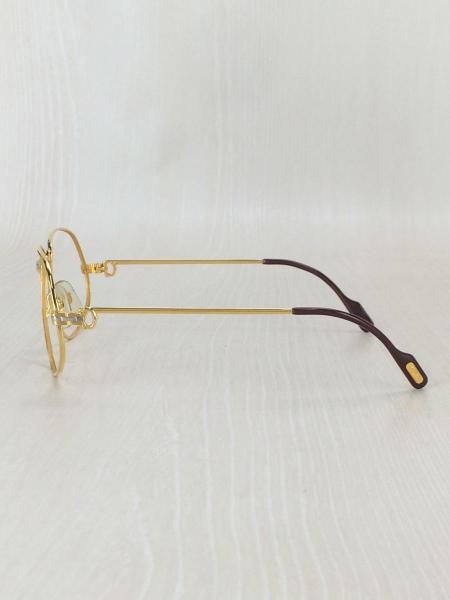 Cartier(カルティエ) / ビンテージ/メガネ/GLD/ゴールドフレーム/140 