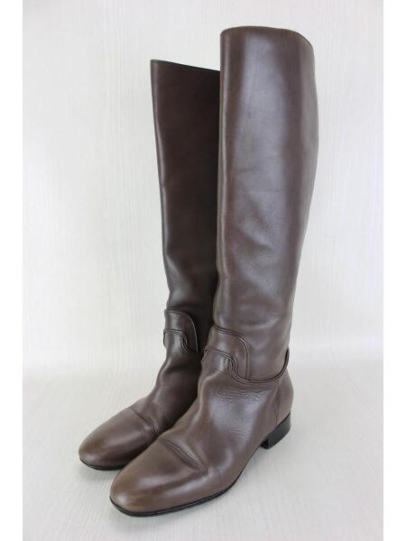 BOTTEGA VENETA(ボッテガヴェネタ) / ロングブーツ/36/BRW | 中古品の 