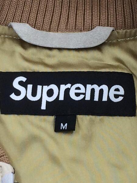 supreme シュプリーム Leather MA-1 Jacketデザートカモ