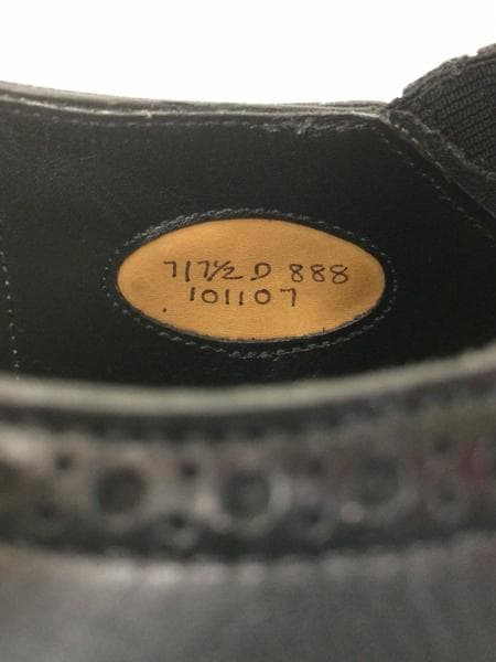 EDWARD GREENウォルコット 7 1/2 Bウイズ　ラスト888 EDWARD GREEN ブラック チェルシー 202 6 E エドワード・グリーン