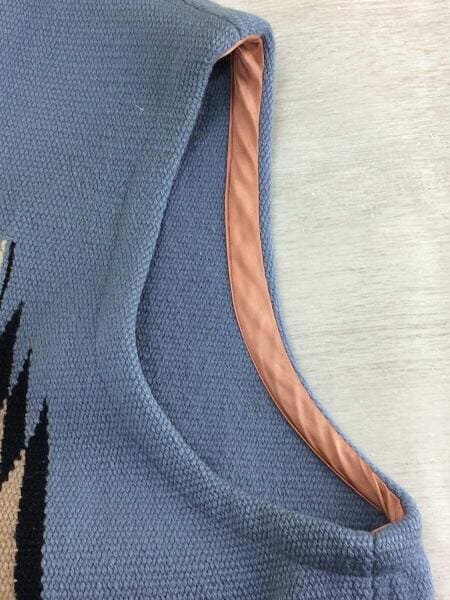 ORTEGA'S(オルテガ) / チマヨ柄ベスト/44/ウール/BLU/ボックス