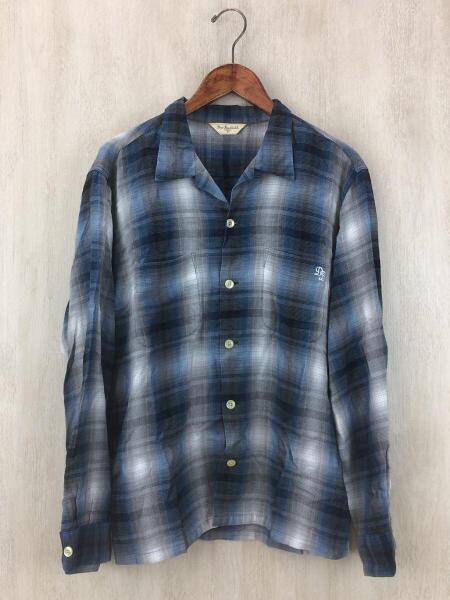 RADIALL(ラディアル) / オープンカラーシャツ/L/レーヨン/ブルー 