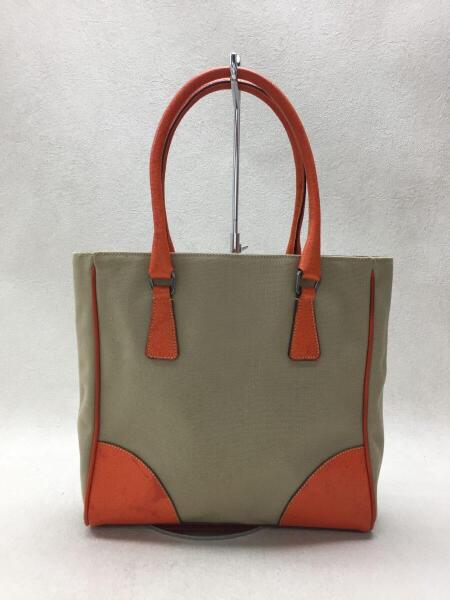 PRADA(プラダ) / CANAPA+CINGHI/キャンバス×レザー/ハンドバッグ 