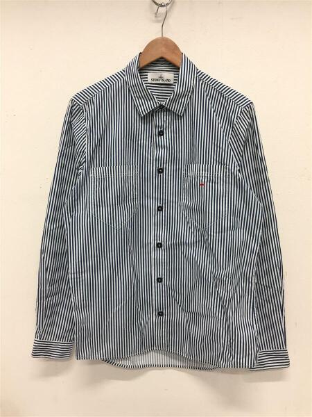 STONE ISLAND(ストーンアイランド) / 長袖シャツ/M/コットン/ネイビー 