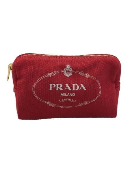 PRADA(プラダ) / カナパ/1na693/ポーチ/小物/キャンバス/レッド | 中古 