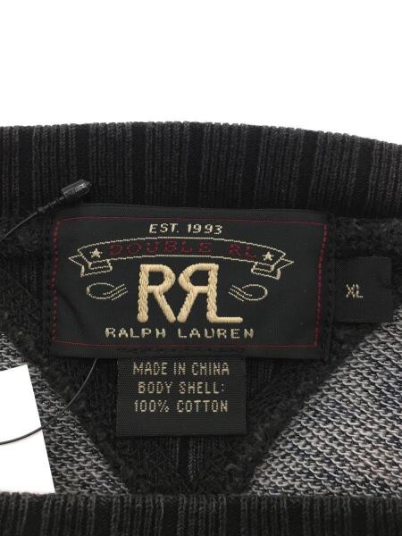RRL(ダブルアールエル) / スウェット/XL/コットン/インディゴ/ブラック 